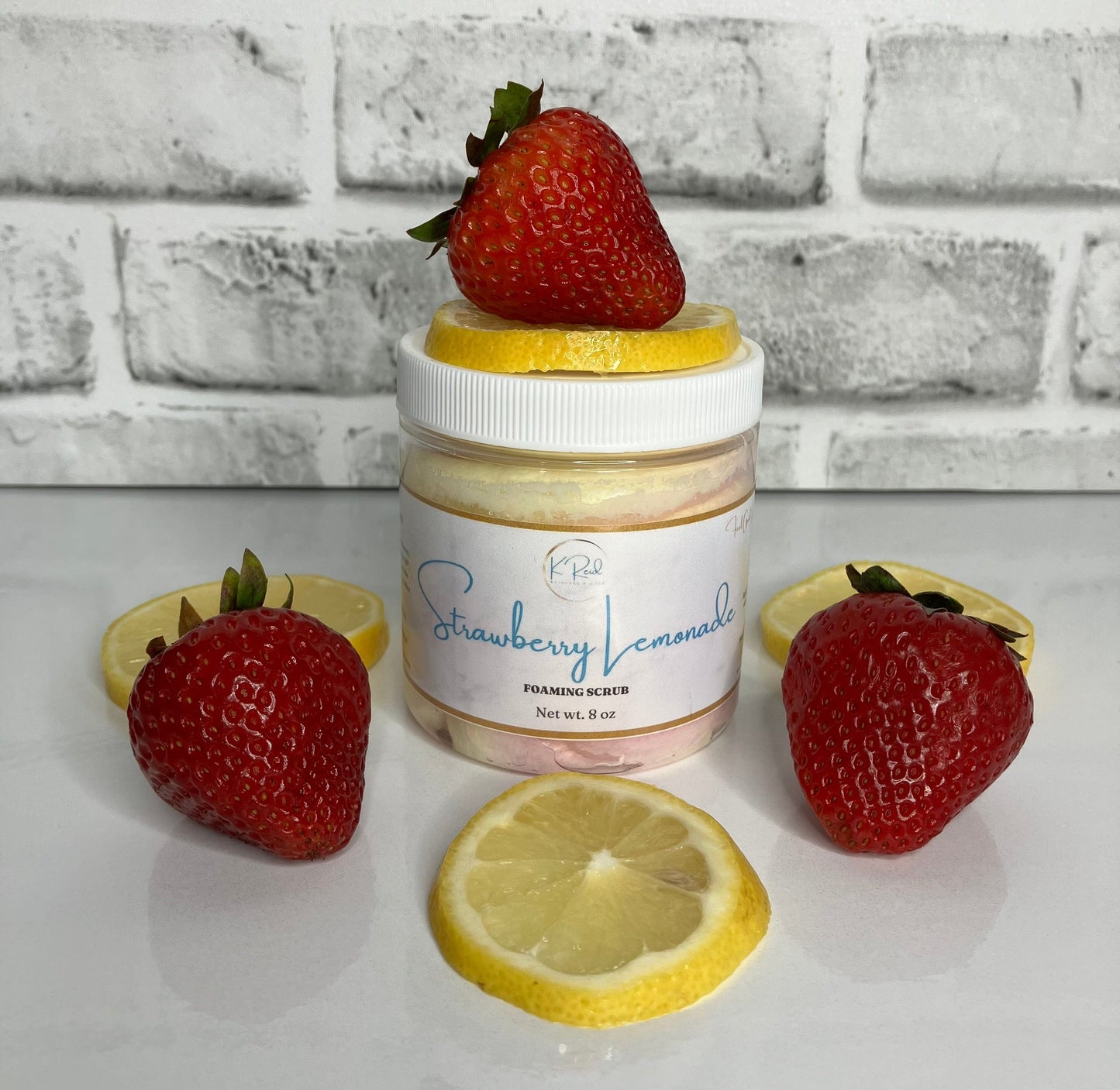 Kreid Skincare and more LLC Strawberry Lemonade Foaming Scrub