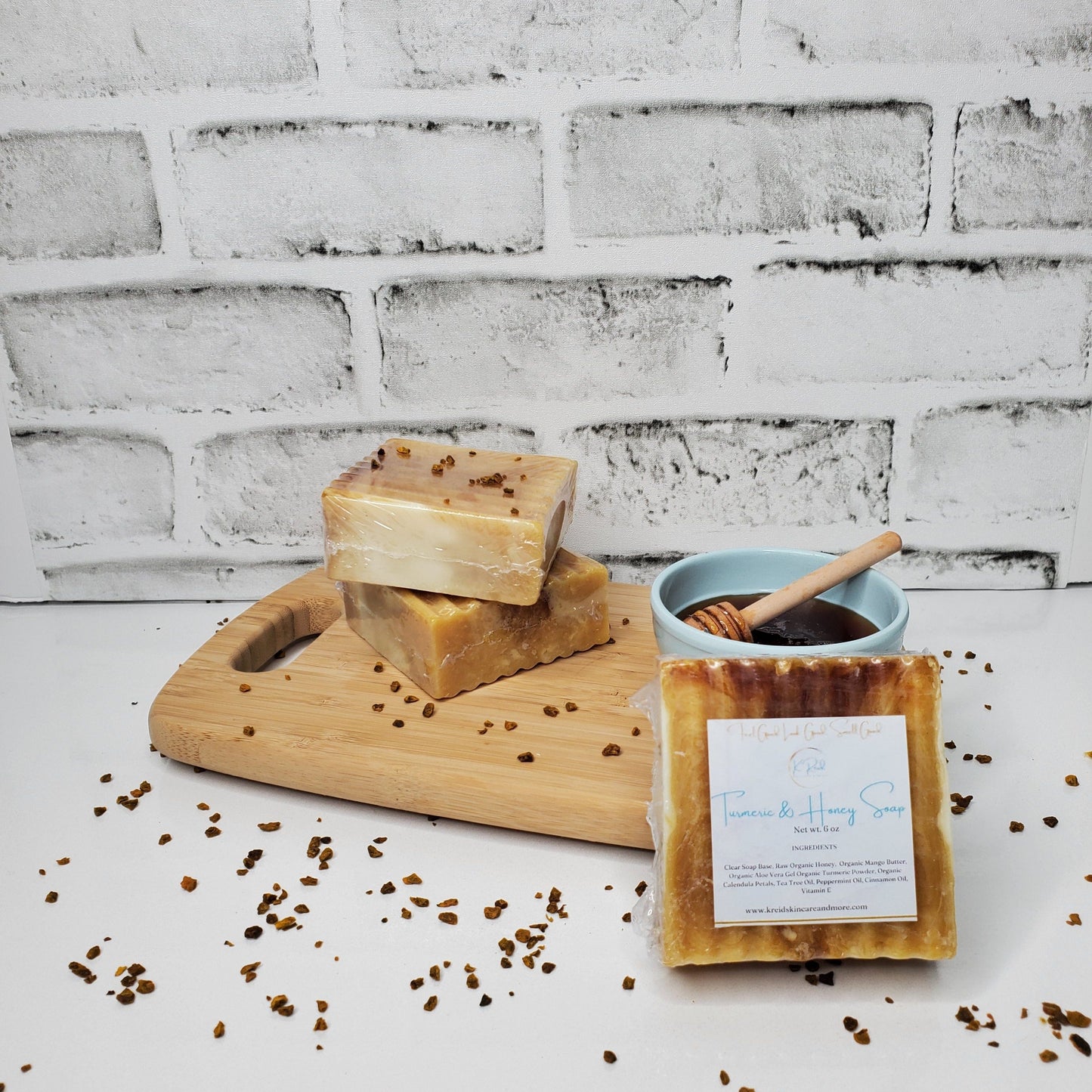 Kreid Skincare and more LLC  Turmeric and Honey Soap